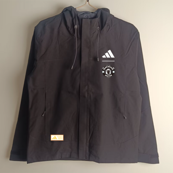 MNU black windbreaker