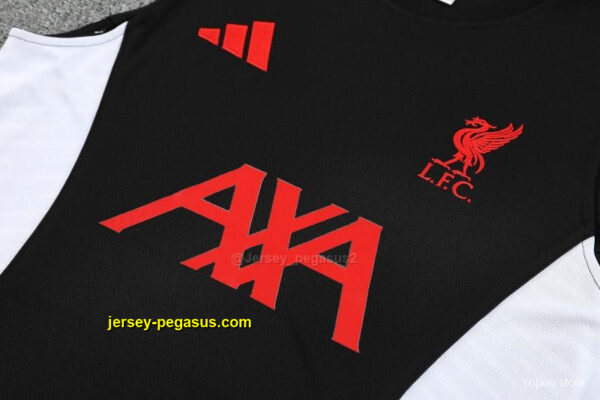 Liverpool Black Sleeveless Training Vest +Shorts Set