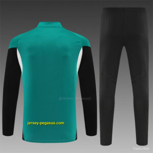 Liverpool Green Half Zipper Jacket+Long Pants
