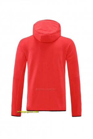 Liverpool Red Full Zipper Hooded Jacket Tracksuit + Long Pants