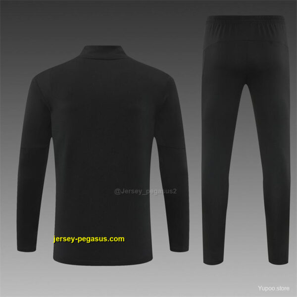 Manchester City Black Half Zipper Jacket+Long Pants