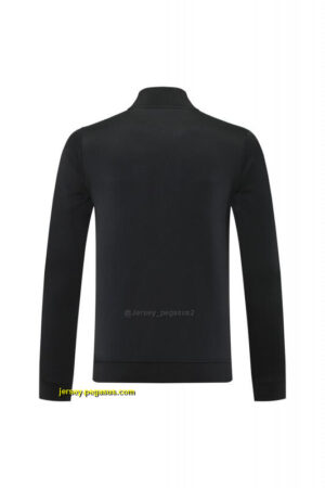 Manchester United Black Full Hoodie Zipper Jacket +Long Pants