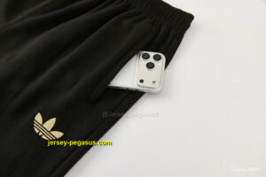 Manchester United Black Pullover Hooded Tracksuit + Long Pants