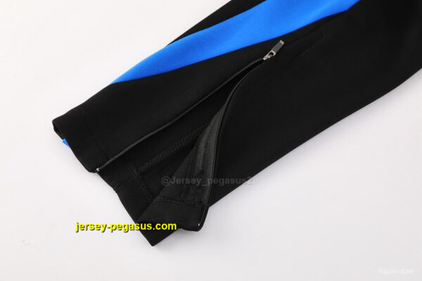 Manchester United Blue Full Zipper Jacket +Long Pants