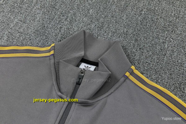 Manchester United Dark Gray Full Zipper Jacket+Long Pants