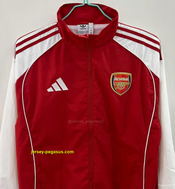 Arsenal RedWhite Windbreaker