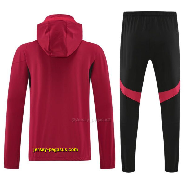 Manchester United Red Full zipper Jacket Tracksuit+ long pants