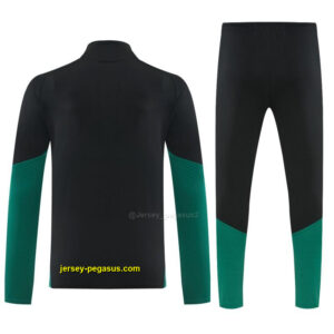 Mexico Black Half Zipper Jacket Tracksuit + Long Pants