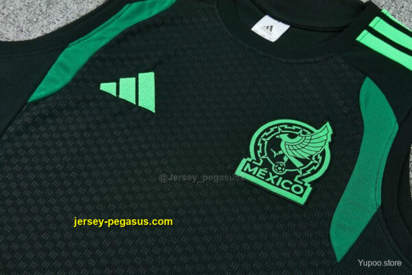 Mexico Black Sleeveless Training Vest +Shorts Set