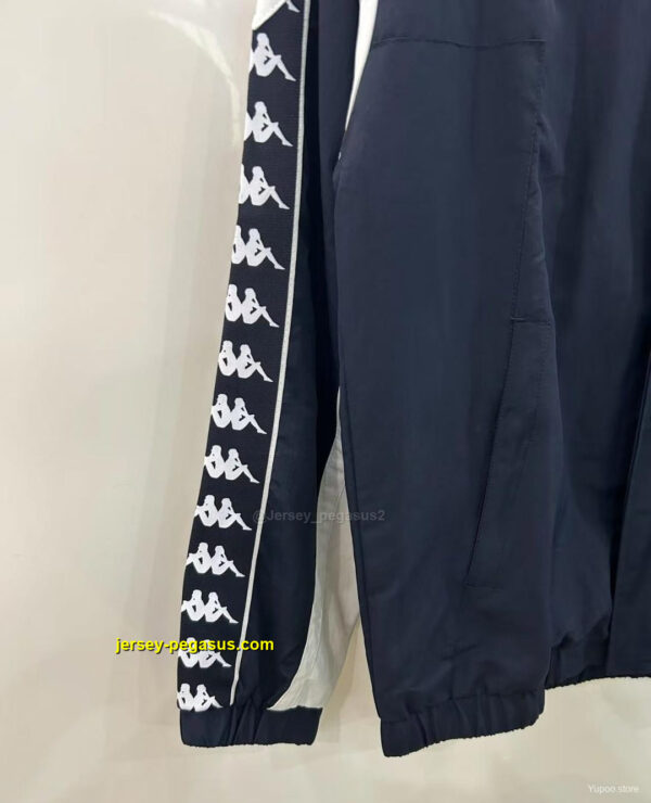Barcelona 1967 Style BlackWhite Windbreaker