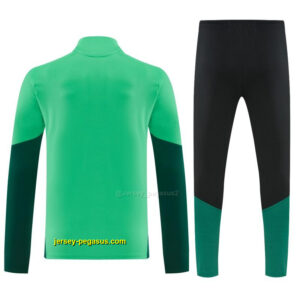 Mexico Green Half Zipper Jacket Tracksuit + Long Pants