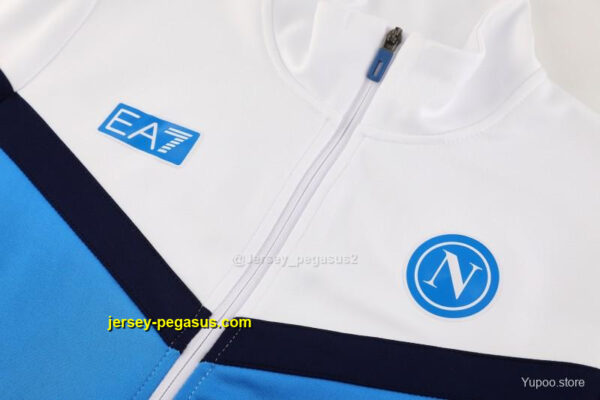 Napoli White Full Zipper Jacket+Long Pants
