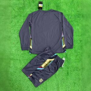2024 England Away Kid Kits Long Sleeve UEFA Euro Children Sets Football Replicas