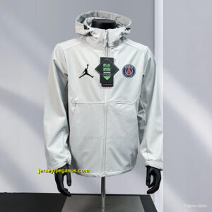 PSG WhiteNavyBlackOlive Green Jordan Hooded Jacket