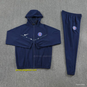 Paris Navy Blue Full zipper Jacket Tracksuit+ long pants
