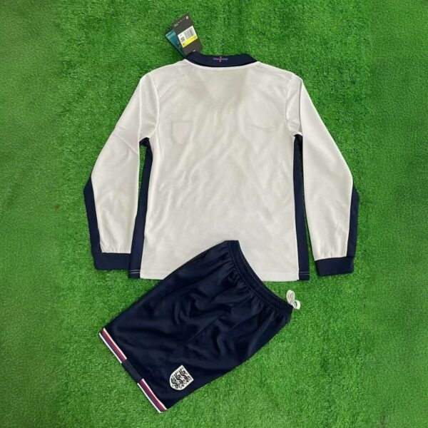 2024 England Home Kid Kits Long Sleeve UEFA Euro Children Sets Football Replicas