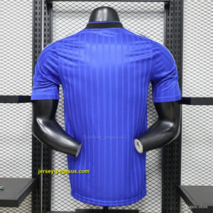Player Version 2026 Adidas Originals Retro Style Royal Blue Stripe Football Jers