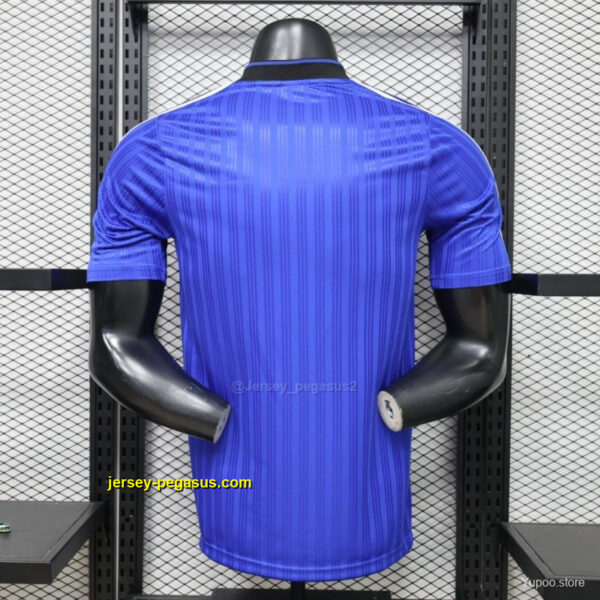 Player Version 2026 Adidas Originals Retro Style Royal Blue Stripe Football Jers
