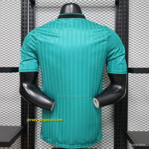 Player Version 2026 Adidas Originals Retro Style Teal Green Stripe Football Jers