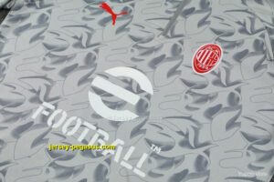 Player Version AC Milan Grey with Camouflage Pattern Half Zipper Jacket Tracksui
