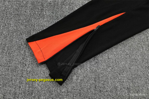 Player Version Brazil Orange Half Zipper Jacket+Long Pants