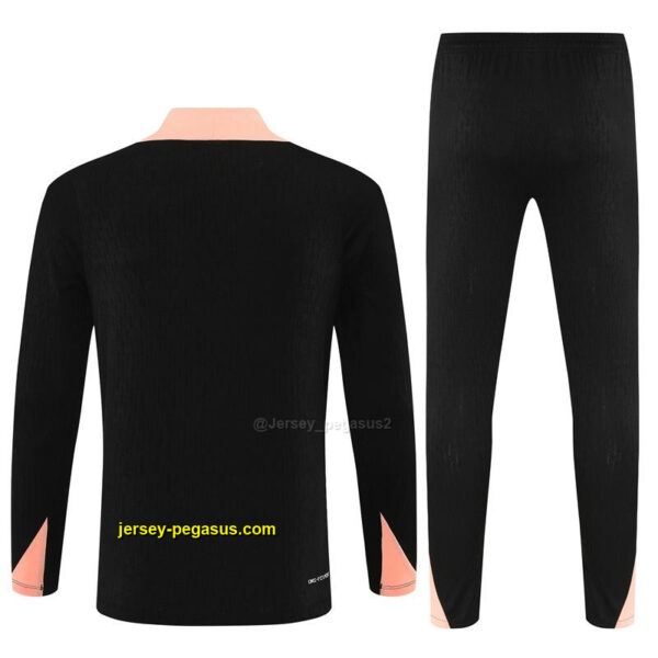 Player Version France Black Half Zipper Jacket+Long Pants