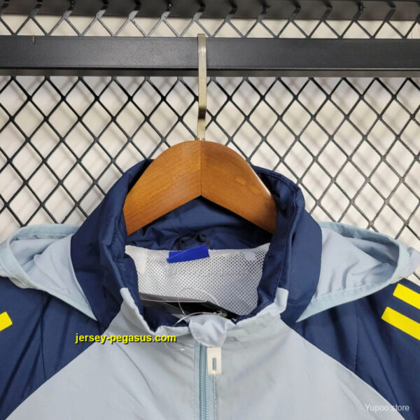 Boca Juniors Jacket Light Blue Windbreaker