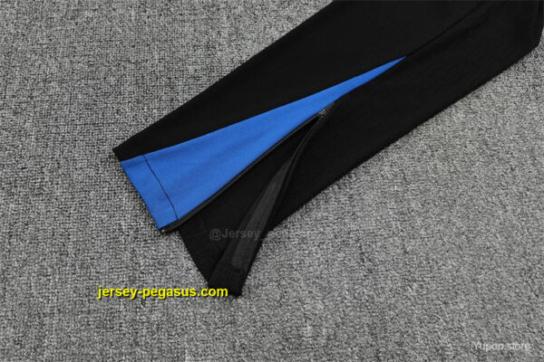Player Version PSG Black T90 Half Zipper Jacket+Long Pants