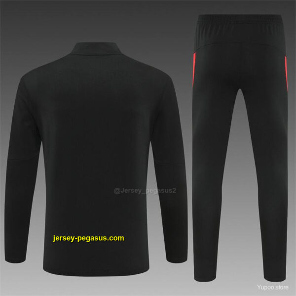 Portugal Black Half Zipper Jacket+Long Pants
