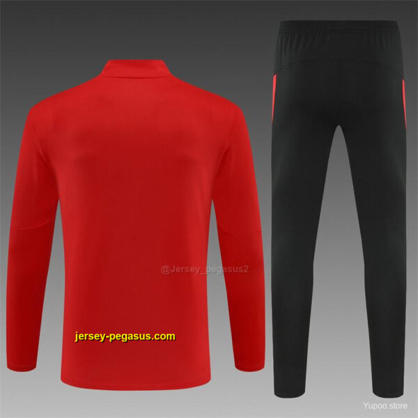 Portugal Red Half Zipper Jacket+Long Pants