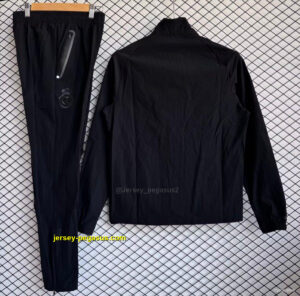 Real Madrid Black Full zipper Jacket Tracksuit+ long pants