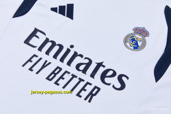 Real Madrid White Sleeveless Vest Tracksuit + Short Pants