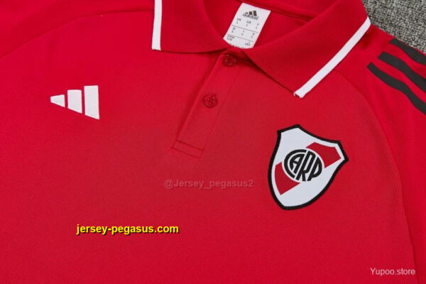 River Plate Red Polo Training Shirt + Long Pants Tracksuit
