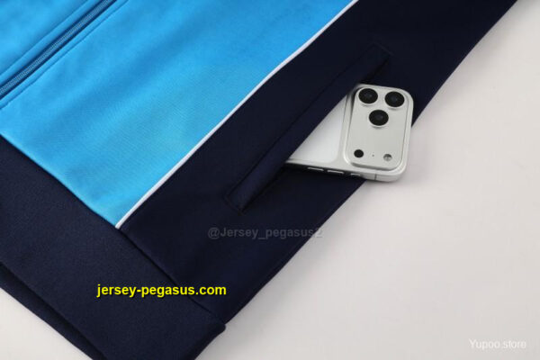SSC Napoli Sky Blue Full zipper Jacket Tracksuit+ long pants