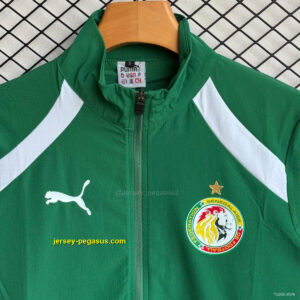 Senegal National Team Green Full zipper Jacket Tracksuit+ long pants