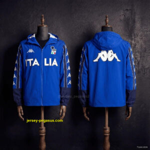 1998 Vintage Style Italy Blue Jacket Windbreaker