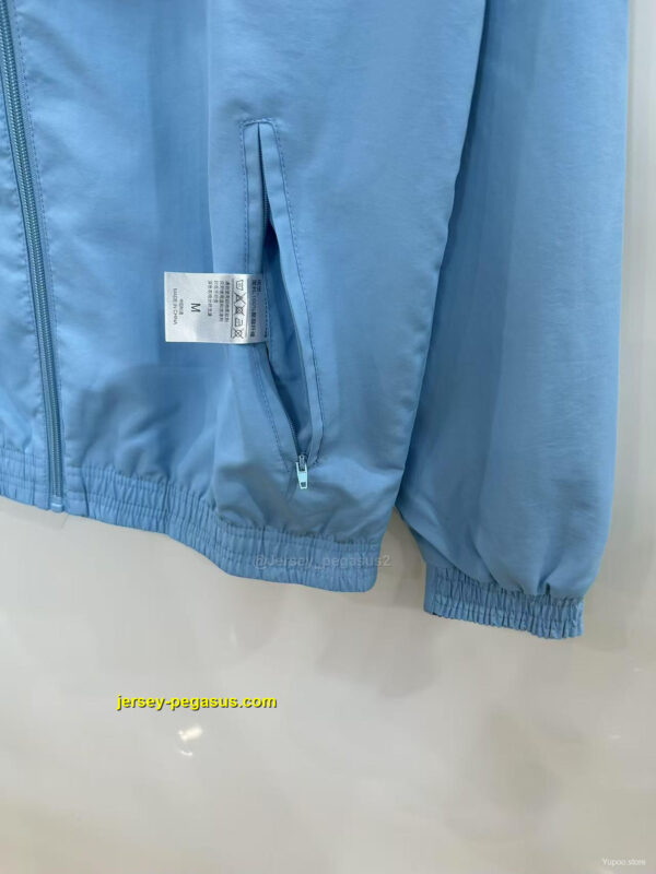 Everton Navy BlueBlue with Stadium Blueprint Pattern Reversible Windbreaker