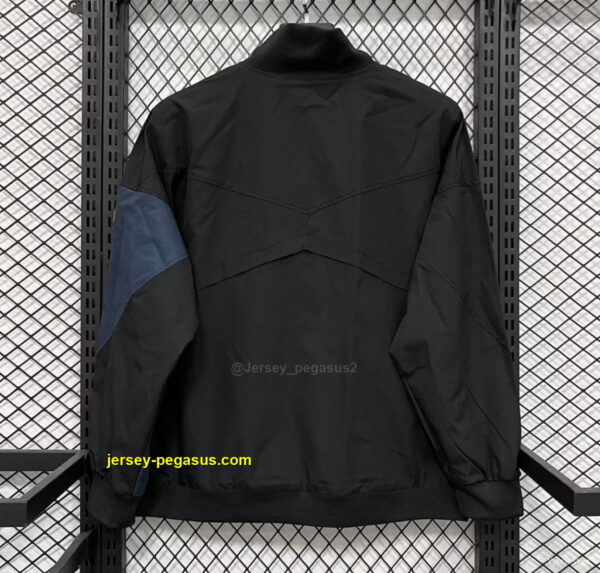 Inter Milan Black Full Zipper Windbreaker