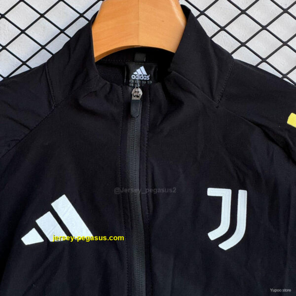 Juventus Black Full Zipper Windbreaker + Long Pants