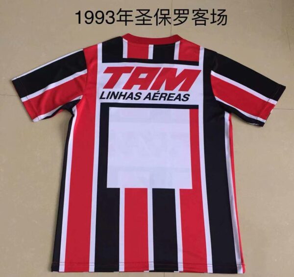 1993 Sao Paulo away redwhite