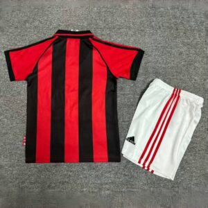 AC Milan Home Retro Kid Kits Youth Apparels Sport