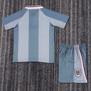 1996 England Away Retro Kid Kits Youth Apparels Soccer