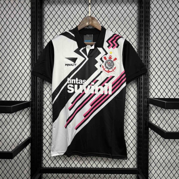1995 Corinthians Retro Goalkeeper Kit Soccer Uniform