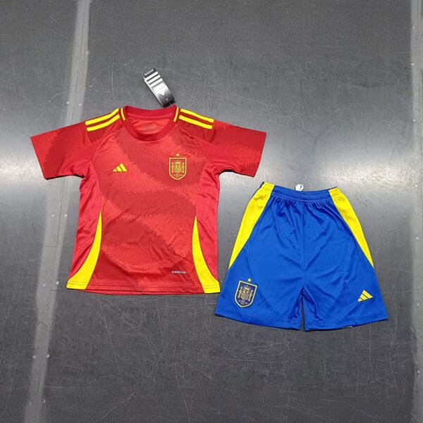 2024 Spain Home Kid Kits Children Sets Football