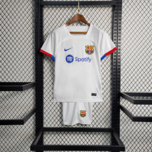Barcelona away kids kit