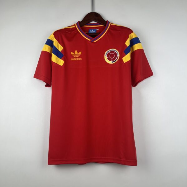 1990 Colombia Retro Away best soccer jersey