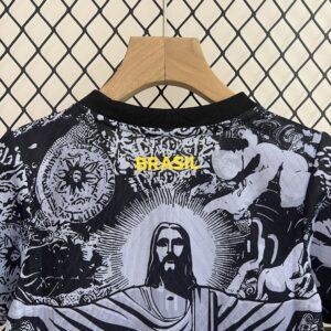 Brazil Gray Jesus Special Kid Kits Youth Apparels