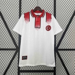 1996 Turkey Away Retro Kit Soccer Uniform