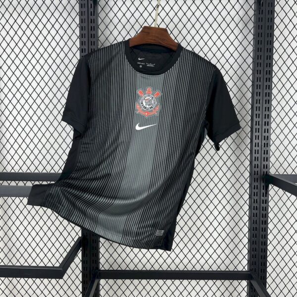 Corinthians Goalkeeper Black Shirt Soccer Apparels