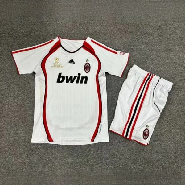 AC Milan Retro Kid UCL Final Version Kits Sets Jersey